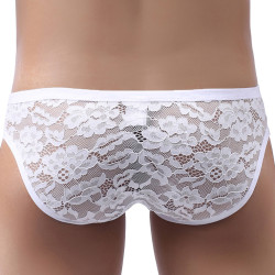 MenSexyWear Slip en dentelle Floom Blanc